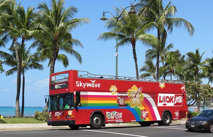 Polynesian Adventure Skywave Gillig Advantage open top 907